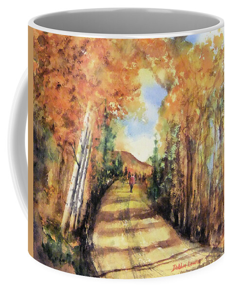 Watercolor Coffee Mug featuring the painting Colorado in September by Debbie Lewis