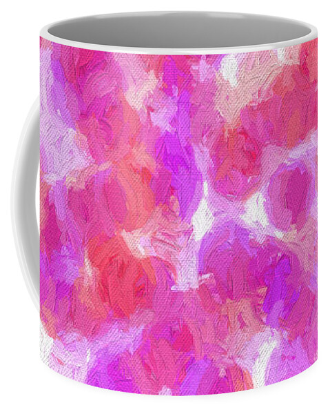 Andee Design Abstract Coffee Mug featuring the digital art Colorful Abstract 119 Panorama by Andee Design