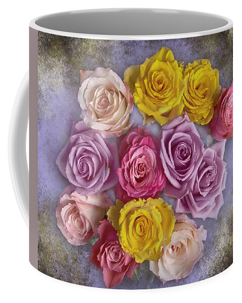 Bouquet Coffee Mug featuring the photograph Colorful Bouquet Of Roses by James BO Insogna
