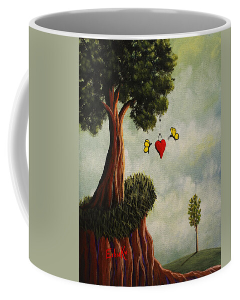 Art For Bedroom Coffee Mug featuring the painting Surreal Landscape Paintings by Moonlight Art Parlour