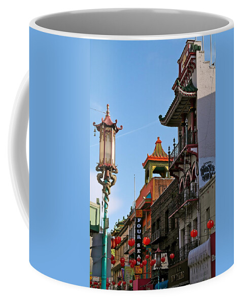 Chinatown Coffee Mug featuring the photograph Colorful San Francisco Chinatown by Michele Myers