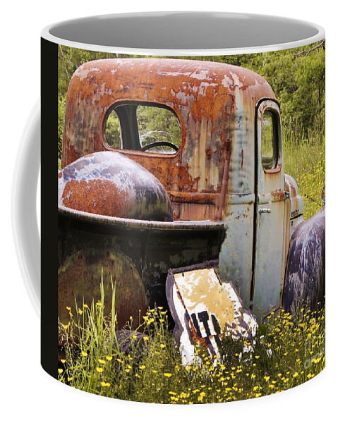 Antique Truck Coffee Mug featuring the photograph Colorful Truck by Karin Pinkham
