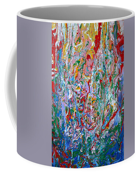 Abstract Art Coffee Mug featuring the painting Colors Of The Wind by Donna Blackhall