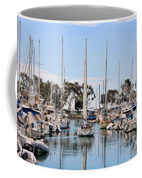 Dana Point Coffee Mug featuring the photograph Come sail away by Tammy Espino