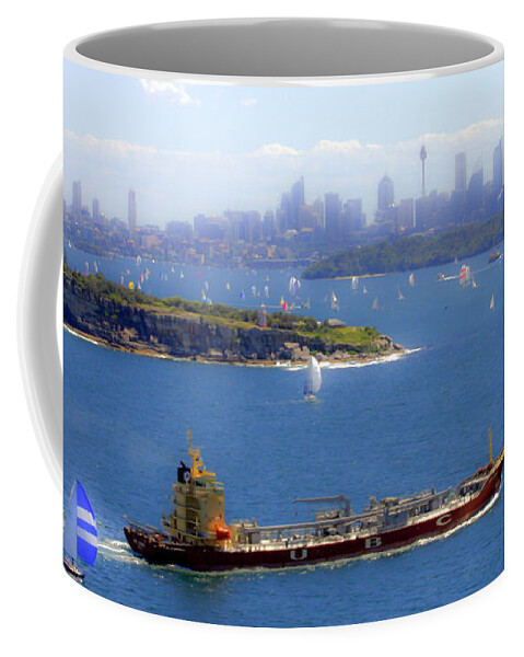 Ship Coffee Mug featuring the photograph Coming in by Miroslava Jurcik
