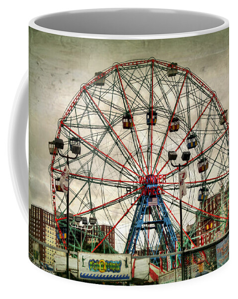 Wonder Wheel Coffee Mug featuring the photograph Coney Island Wonder Wheel by Debra Forand