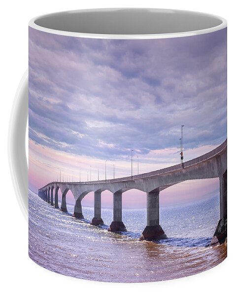 Bridge Coffee Mug featuring the photograph Confederation Bridge sunset by Elena Elisseeva