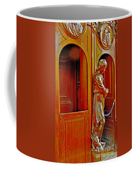 Travel Coffee Mug featuring the photograph Confessional Halo by Elvis Vaughn