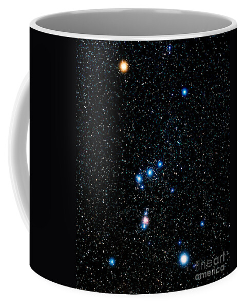 Blue Supergiant Coffee Mug featuring the photograph Constellation Of Orion by John Chumack