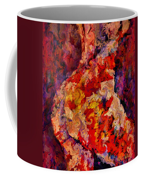 Nude Coffee Mug featuring the mixed media Contours by Natalie Holland