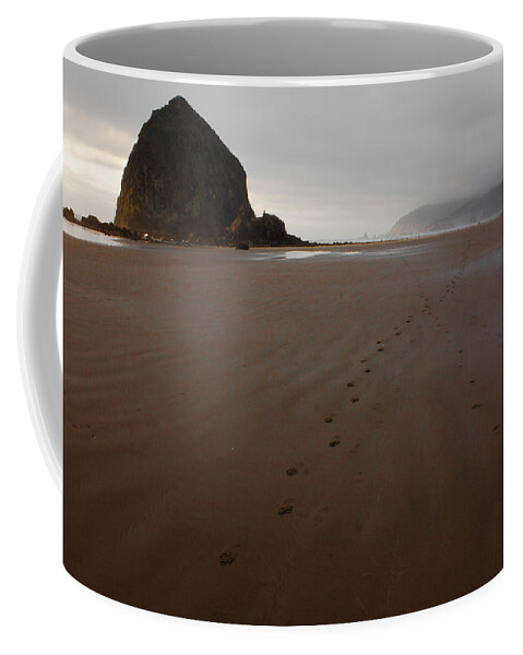Footprints Coffee Mug featuring the photograph Convergence by John Daly