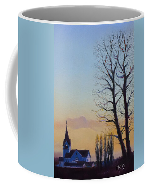 Pastel Painting Coffee Mug featuring the pastel Conway Evening by Marie-Claire Dole