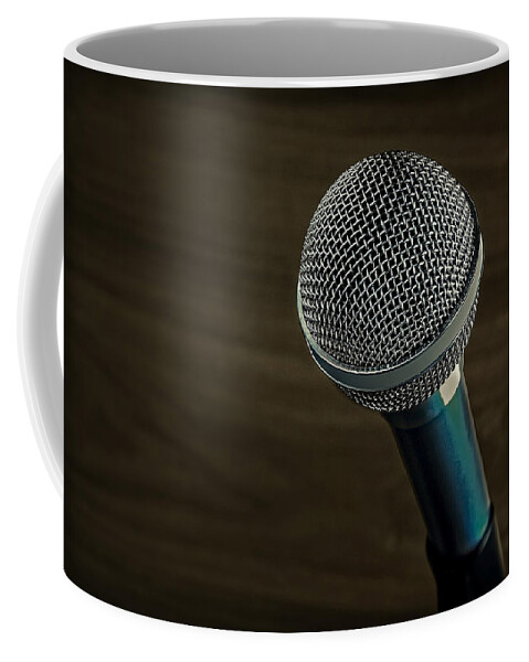 Technology Coffee Mug featuring the photograph Cool Microphone by Phil Cardamone