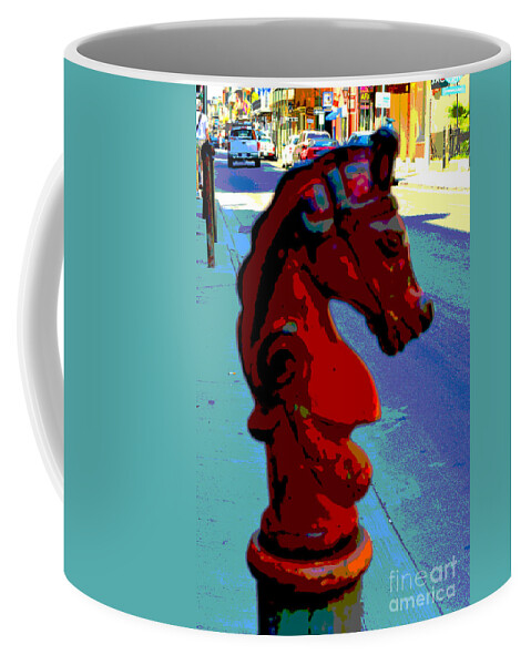 French Quarter Coffee Mug featuring the digital art Cool Poster by Alys Caviness-Gober
