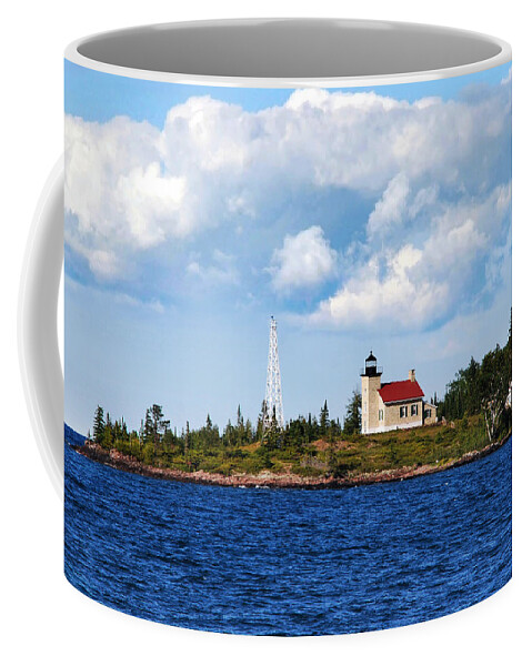 Lighthouse Coffee Mug featuring the photograph Copper Harbor Lighthouse by Christina Rollo