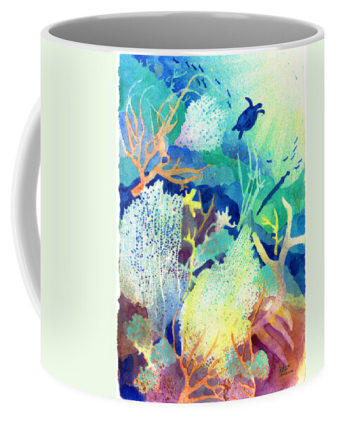 Coral Reefs Coffee Mug featuring the painting Coral Reef Dreams 2 by Pauline Walsh Jacobson