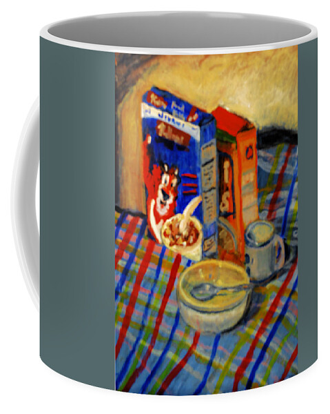 Still Life Coffee Mug featuring the painting Corn Flakes by Michael Daniels