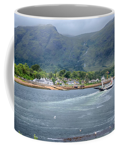 Corran Ferry Canvas Coffee Mug featuring the photograph Corran Ferry by Chris Thaxter