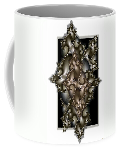 Collage Coffee Mug featuring the digital art Corridors by Ronald Bissett
