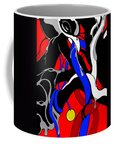 Corrosive Coffee Mug featuring the digital art Corrosive by Craig Tilley