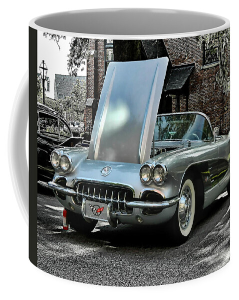 Victor Montgomery Coffee Mug featuring the photograph Corvette by Vic Montgomery