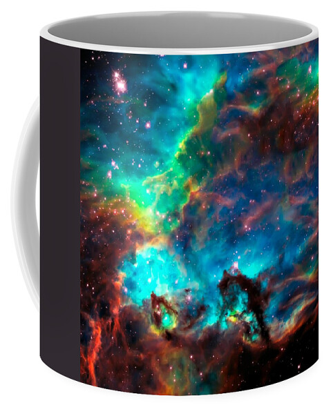 Nasa Images Coffee Mug featuring the photograph Cosmic Cradle 2 Star Cluster NGC 2074 by Jennifer Rondinelli Reilly - Fine Art Photography