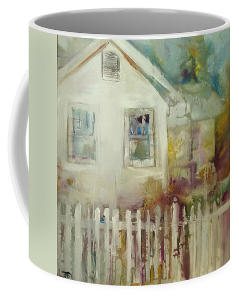  Coffee Mug featuring the painting Cottage Memories by John Gholson