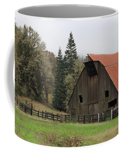 Oregon Coffee Mug featuring the photograph Country Barn by KATIE Vigil