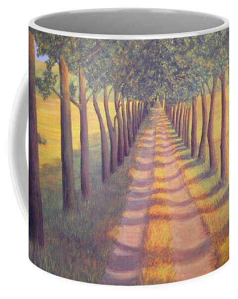Landscape Coffee Mug featuring the painting Country Lane by SophiaArt Gallery
