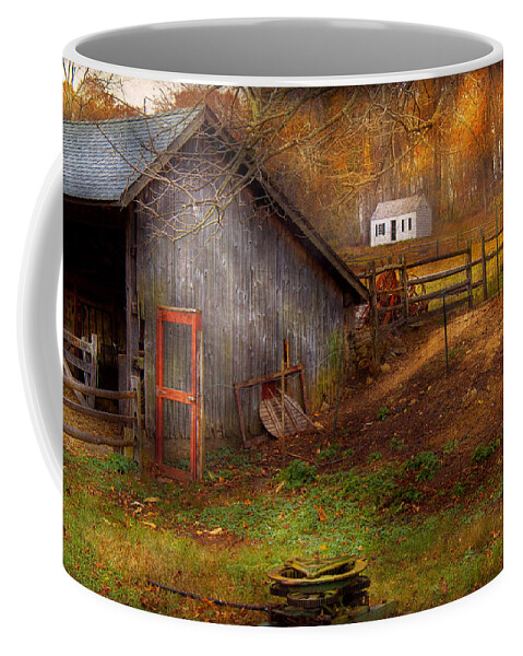 Farm Coffee Mug featuring the photograph Country - Morristown NJ - Rural refinement by Mike Savad