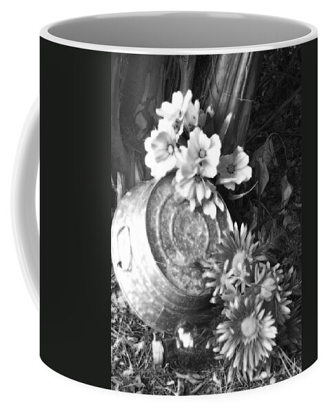 Flower Coffee Mug featuring the photograph Country Summer - BW 03 by Pamela Critchlow