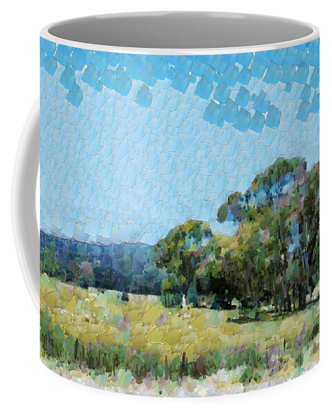 Australia Coffee Mug featuring the digital art Country view by Fran Woods