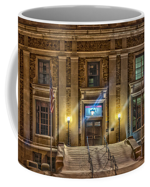 Aitkin County Courthouse Coffee Mug featuring the photograph Courthouse Steps by Paul Freidlund