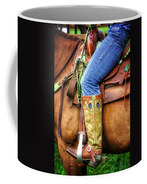 Cowgirl Coffee Mug featuring the photograph Cowgirl by Greg and Chrystal Mimbs