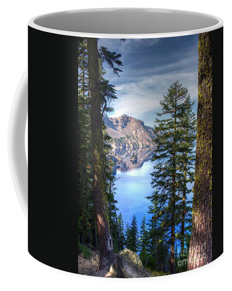 Crater Lake Oregon Coffee Mug featuring the photograph Crater Lake 1 by Jacklyn Duryea Fraizer