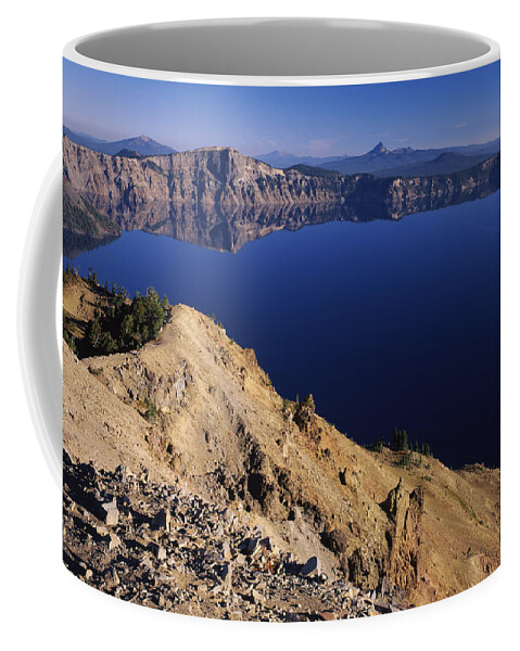 Photography Coffee Mug featuring the photograph Crater Lake, Garfield Peak, Crater Lake by Panoramic Images