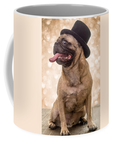 New Years Coffee Mug featuring the photograph Crazy Top Dog by Edward Fielding