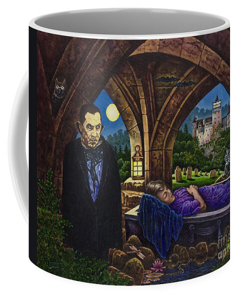 Bela Lugosi Coffee Mug featuring the painting Creatures of the Night by Michael Frank