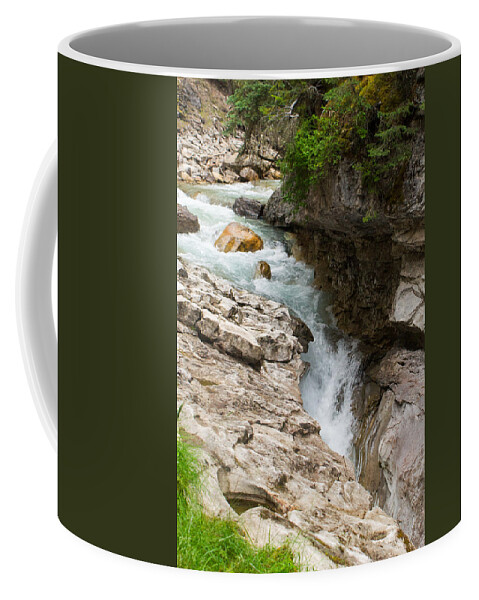 Alberta Coffee Mug featuring the photograph Creek and Water Sluce by Douglas Barnett