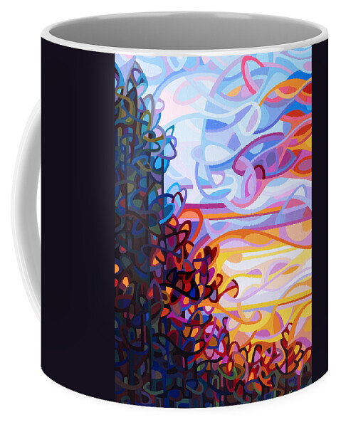 Art Coffee Mug featuring the painting Crescendo by Mandy Budan