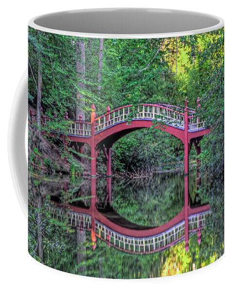 William & Mary Coffee Mug featuring the photograph Crim Dell Bridge in Summer by Jerry Gammon