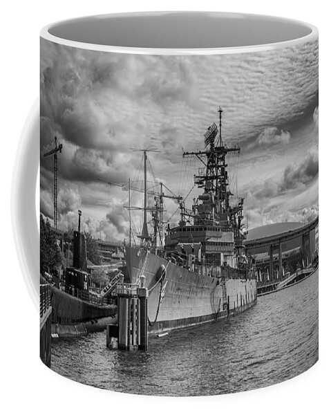 Buffalo Coffee Mug featuring the photograph Croaker and Little Rock by Guy Whiteley