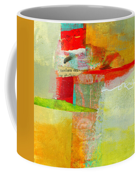 4x4 Coffee Mug featuring the painting Crossroads 55 by Jane Davies