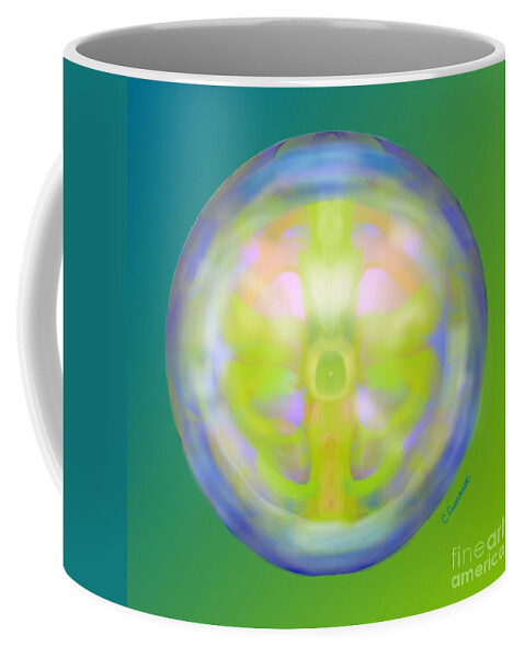 Magic Coffee Mug featuring the digital art Crystal Ball by Christine Fournier