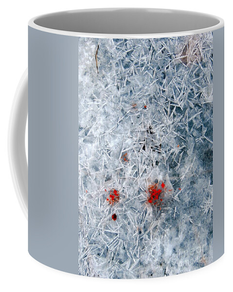 Abstract Coffee Mug featuring the photograph Crystallized Ice by Marcia Lee Jones