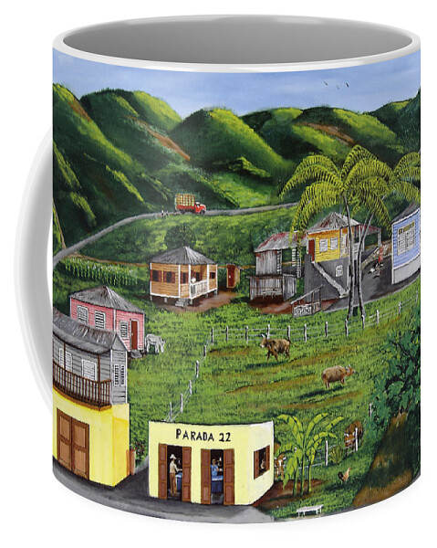Cucchillas Coffee Mug featuring the painting Cuchillas by Luis F Rodriguez