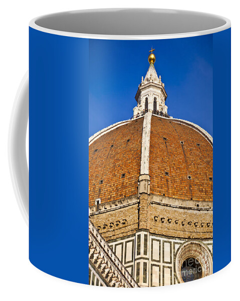 Cathedral Coffee Mug featuring the photograph Cupola on Florence Duomo by Liz Leyden
