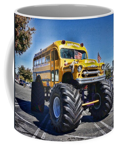 Custom School Bus Coffee Mug featuring the photograph Custom School Bus by Ron Roberts