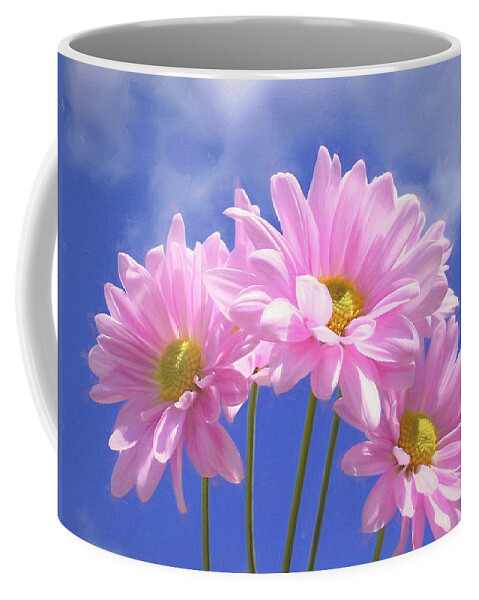 Flower Coffee Mug featuring the photograph Daisies Three by Kim Hojnacki