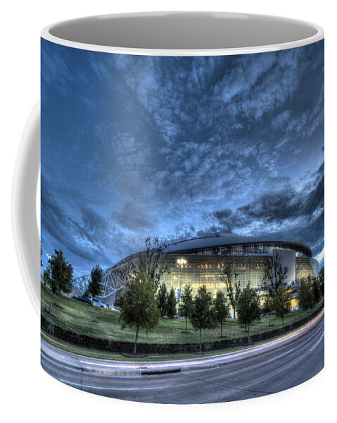 Dallas Cowboys Coffee Mug featuring the photograph Dallas Cowboys Stadium by Jonathan Davison
